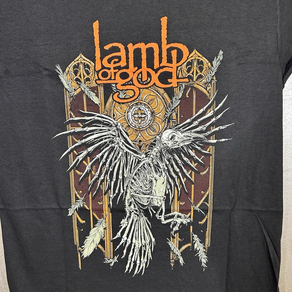 Lamb Of God Shirt Trash Metal Band T-Shirt Global‎ Short Sleeve Size S New